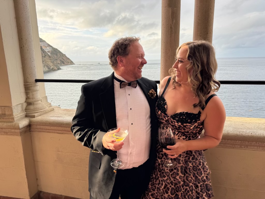Andrew and Annie laughing